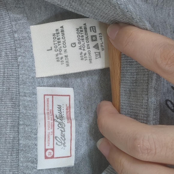 Vintage Levi's Men's Long Sleeve T Shirt Size Large Gray Speed Shop Graphic - Picture 4 of 12